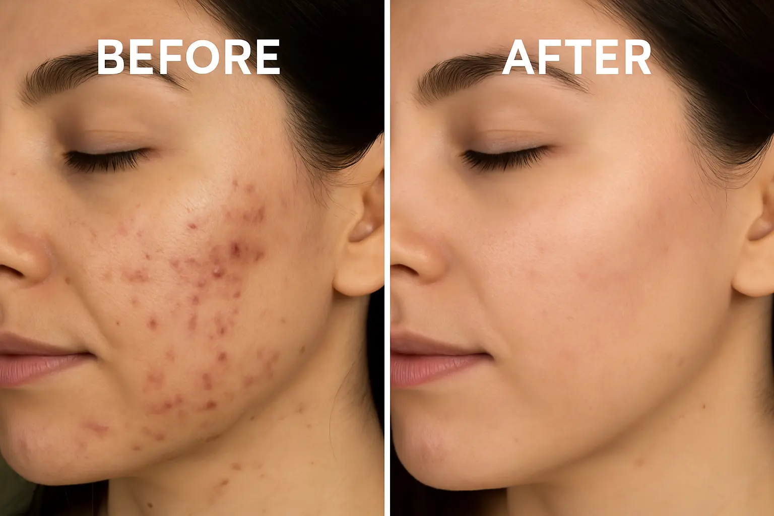Before and After Skin Transformation